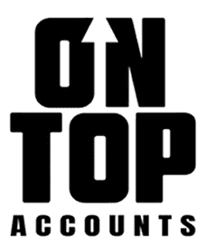 A green background with the words on top accounts